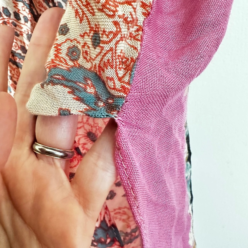 Laundry by Shelli Segal Boho Patchwork Shrug Kimono NWT Mixed Print - Picture 5 of 8